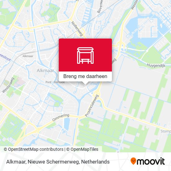 Alkmaar, Nieuwe Schermerweg kaart