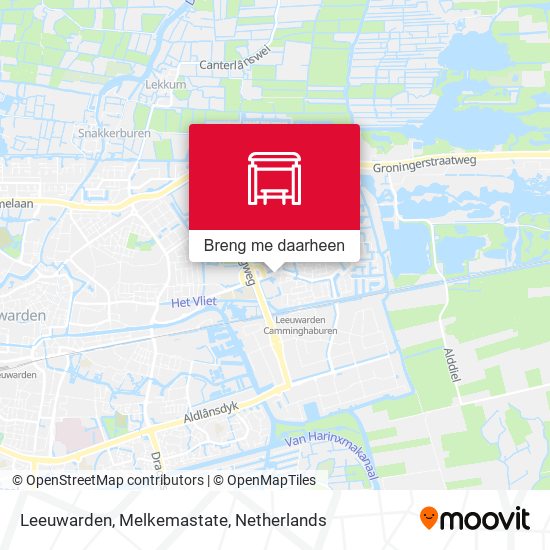 Leeuwarden, Melkemastate kaart