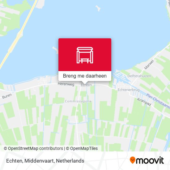 Echten, Middenvaart kaart