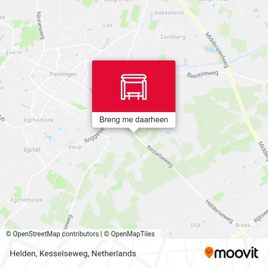 Helden, Kesselseweg kaart