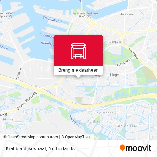 Krabbendijkestraat kaart