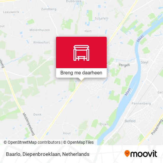 Baarlo, Diepenbroeklaan kaart