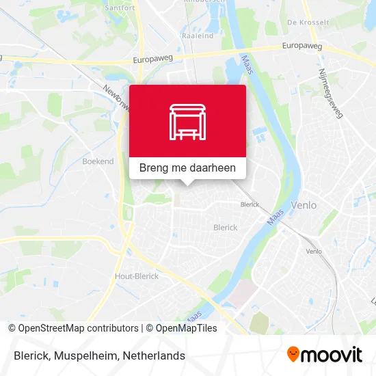 Blerick, Muspelheim kaart