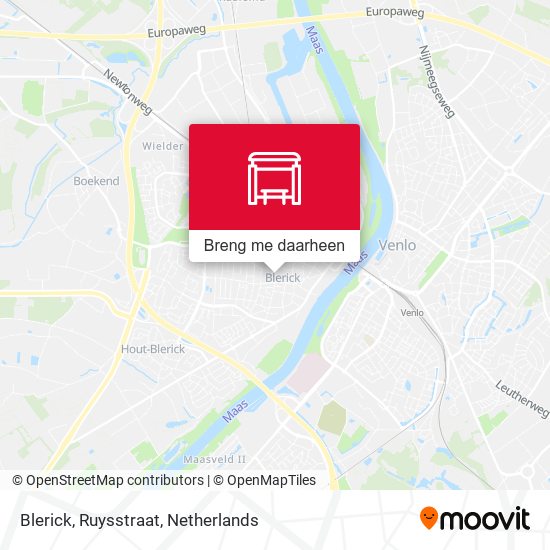 Blerick, Ruysstraat kaart