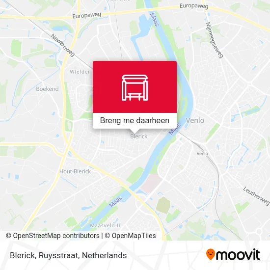 Blerick, Ruysstraat kaart