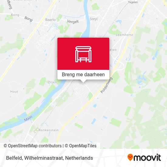 Belfeld, Wilhelminastraat kaart