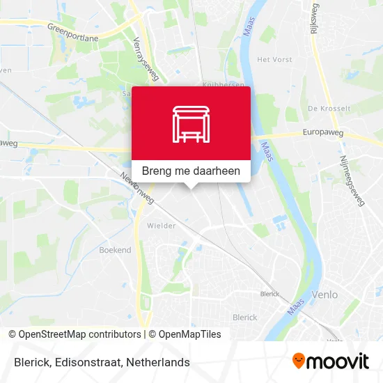 Blerick, Edisonstraat kaart