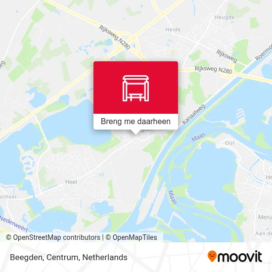 Beegden, Centrum kaart