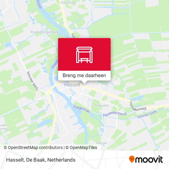 Hasselt, De Baak kaart