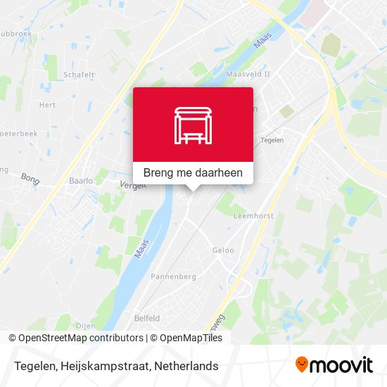 Tegelen, Heijskampstraat kaart