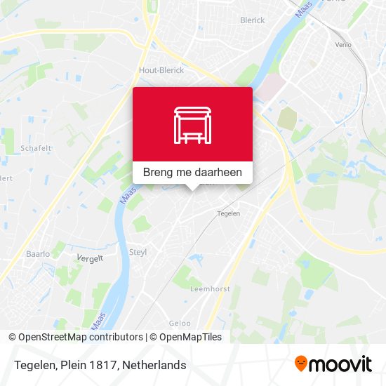 Tegelen, Plein 1817 kaart