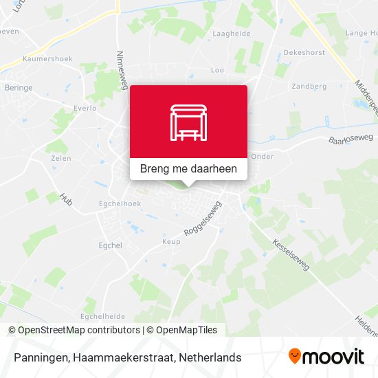 Panningen, Haammaekerstraat kaart
