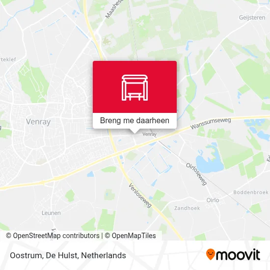 Oostrum, De Hulst kaart