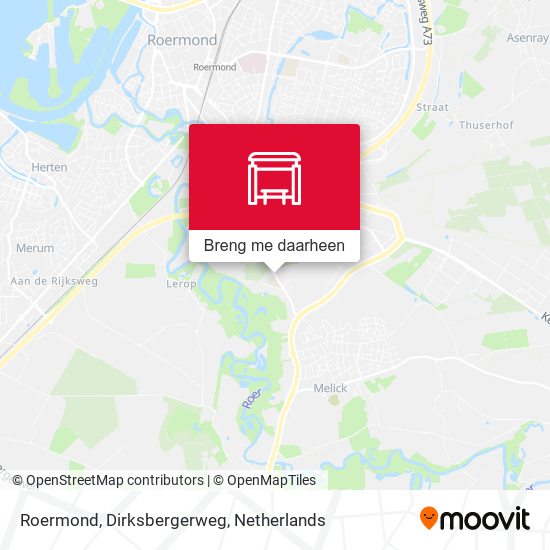 Roermond, Dirksbergerweg kaart