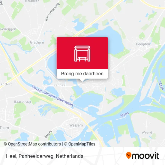 Heel, Panheelderweg kaart