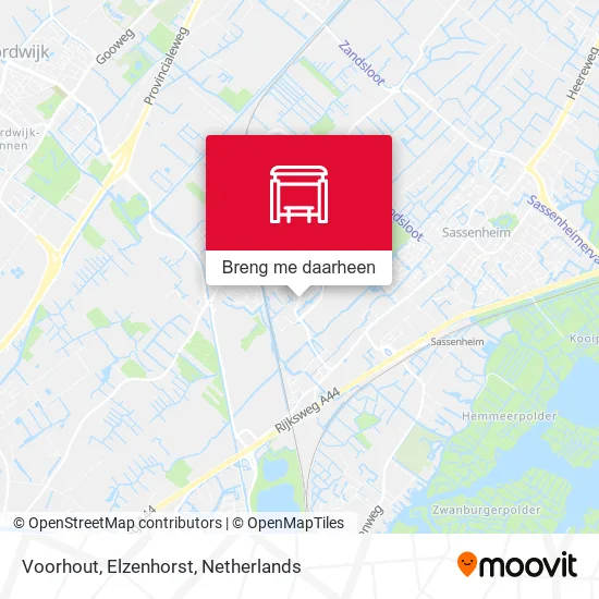 Voorhout, Elzenhorst kaart