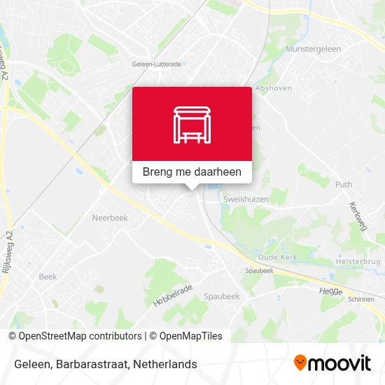 Geleen, Barbarastraat kaart