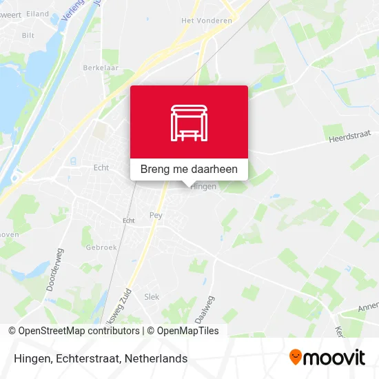 Hingen, Echterstraat kaart