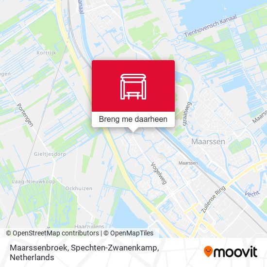 Maarssenbroek, Spechten-Zwanenkamp kaart