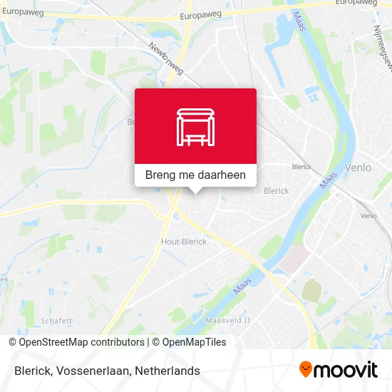 Blerick, Vossenerlaan kaart
