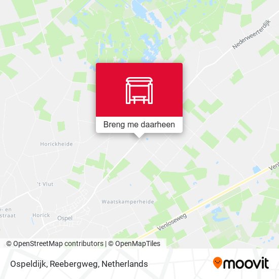 Ospeldijk, Reebergweg kaart