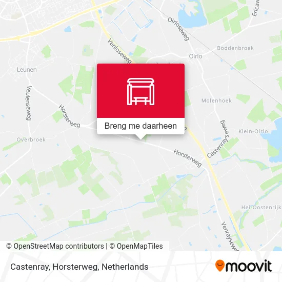 Castenray, Horsterweg kaart