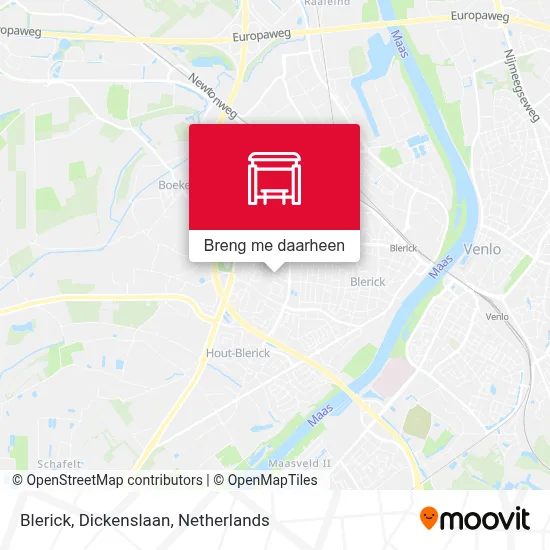 Blerick, Dickenslaan kaart