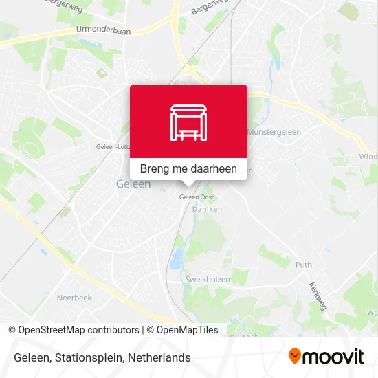 Geleen, Stationsplein kaart