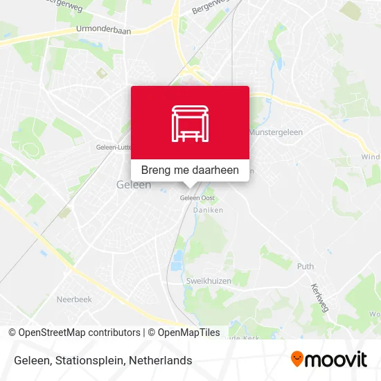 Geleen, Stationsplein kaart