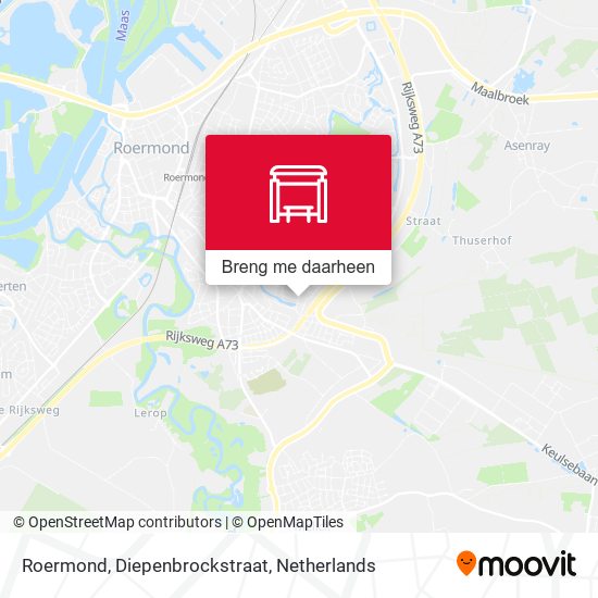 Roermond, Diepenbrockstraat kaart