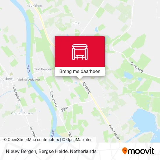 Nieuw Bergen, Bergse Heide kaart