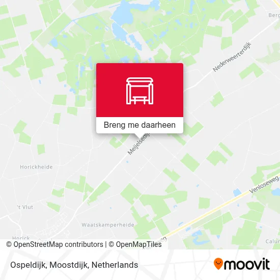 Ospeldijk, Moostdijk kaart