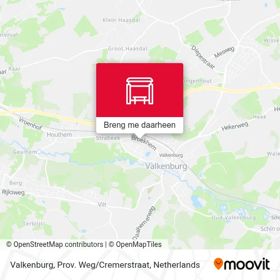 Valkenburg, Prov. Weg / Cremerstraat kaart