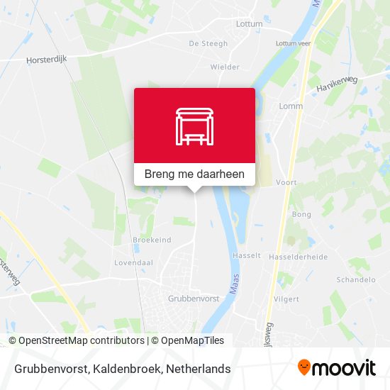 Grubbenvorst, Kaldenbroek kaart