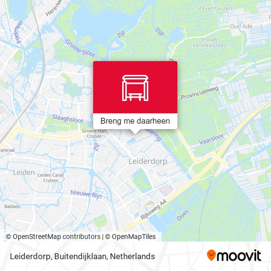 Leiderdorp, Buitendijklaan kaart