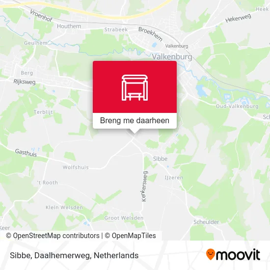 Sibbe, Daalhemerweg kaart