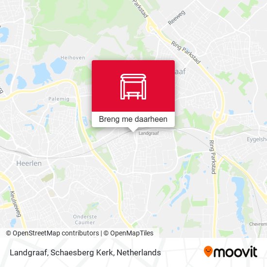 Landgraaf, Schaesberg Kerk kaart
