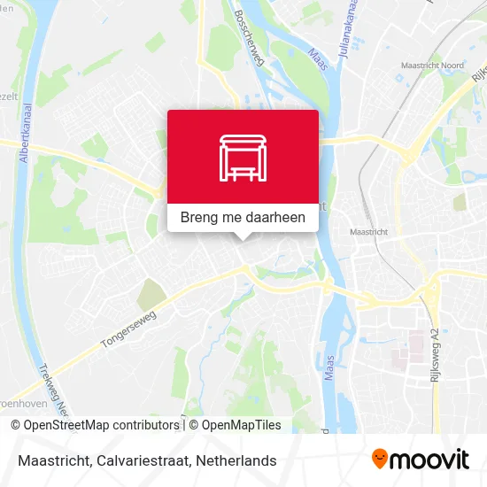 Maastricht, Calvariestraat kaart