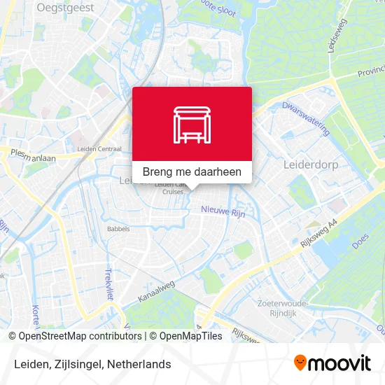 Leiden, Zijlsingel kaart