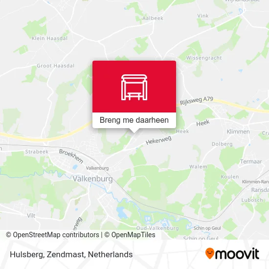 Hulsberg, Zendmast kaart