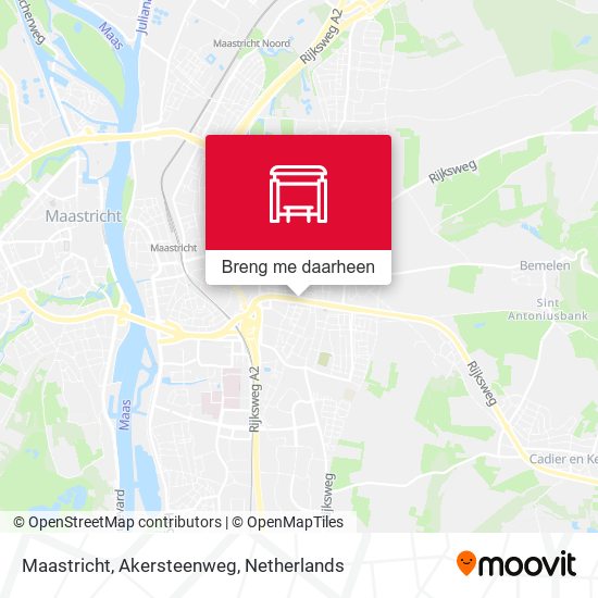 Maastricht, Akersteenweg kaart