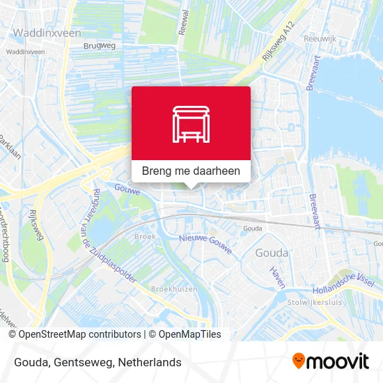 Gouda, Gentseweg kaart