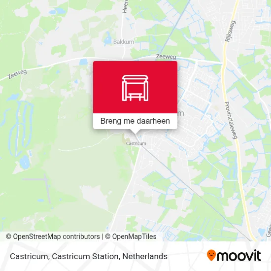 Castricum, Castricum Station kaart