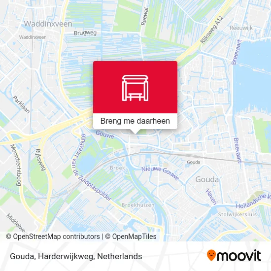 Gouda, Harderwijkweg kaart