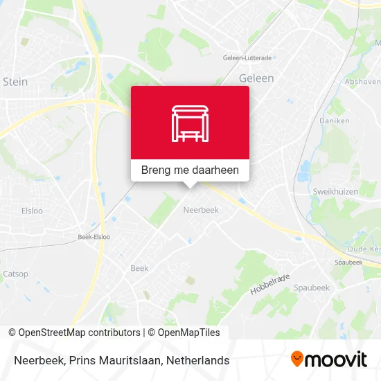 Neerbeek, Prins Mauritslaan kaart
