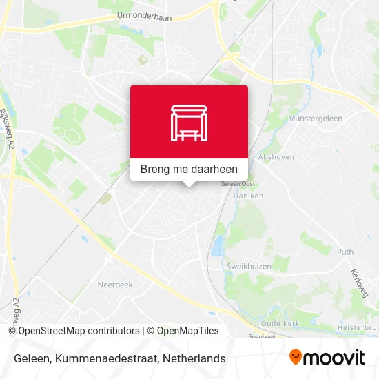Geleen, Kummenaedestraat kaart