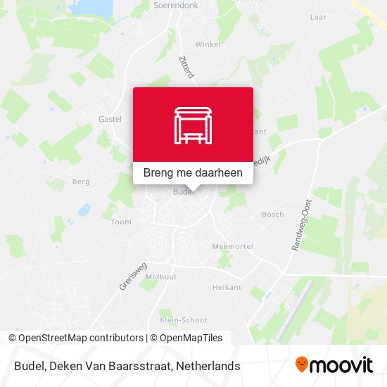 Budel, Deken Van Baarsstraat kaart
