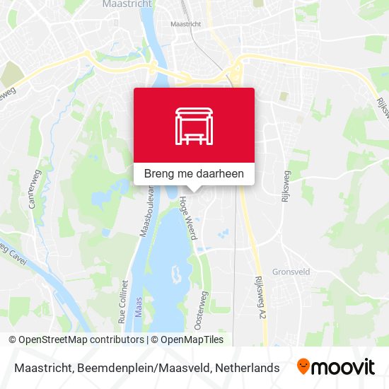 Maastricht, Beemdenplein / Maasveld kaart