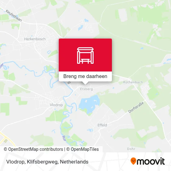 Vlodrop, Klifsbergweg kaart
