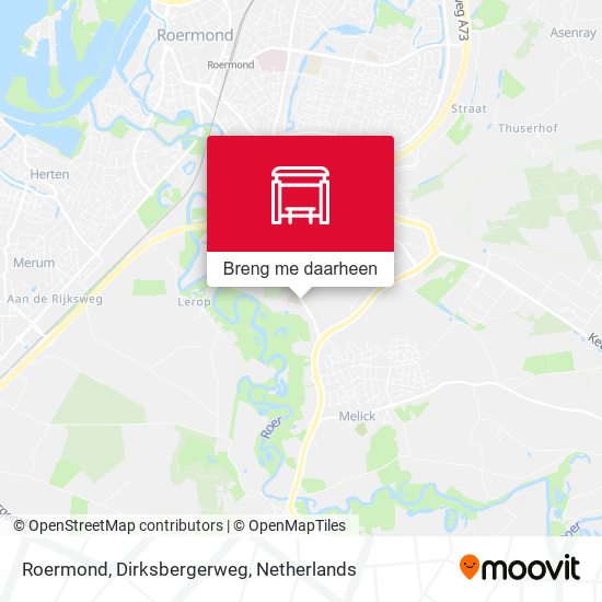 Roermond, Dirksbergerweg kaart